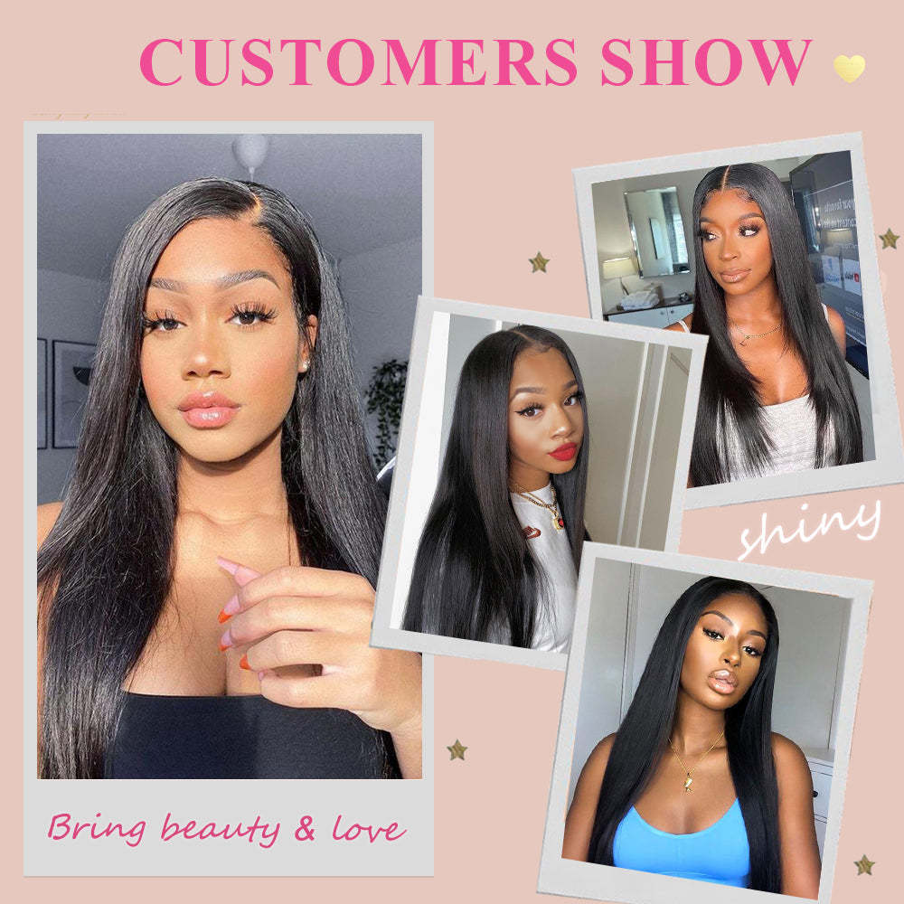 #1B Straight HD Lace Closure Natural Looking RXHAIR