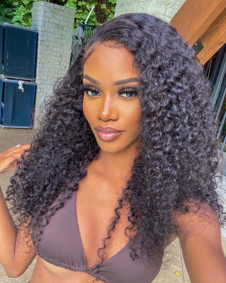 #1B Deep Curly Tape in Hair Extensions Human Hair 20pcs 50g/pack Seamless Skin Weft Hair RXHAIR