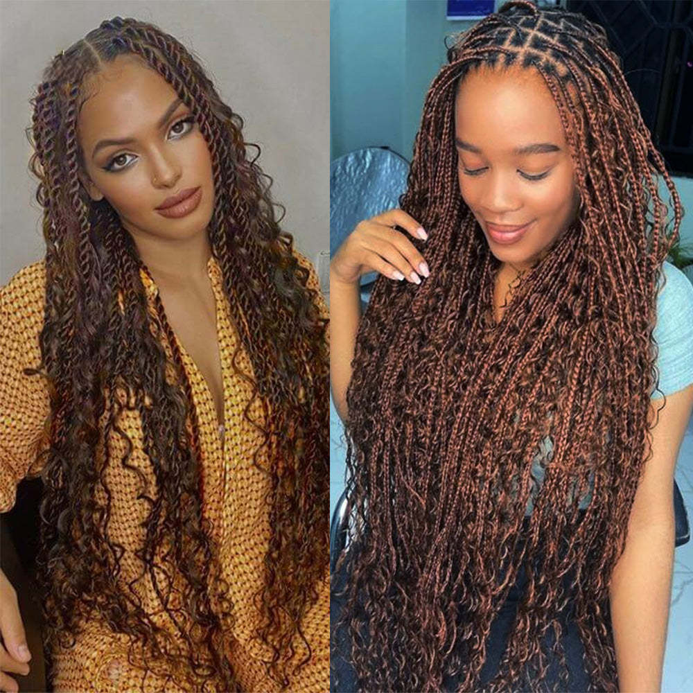 #4 Deep Wave Boho Braids No Weft Bulk Hair for Human Hair RXHAIR