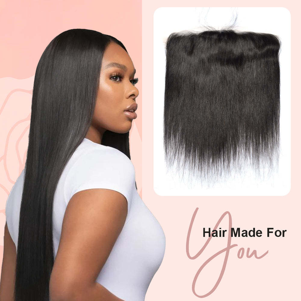 #1B Straight HD Lace Closure Natural Looking RXHAIR