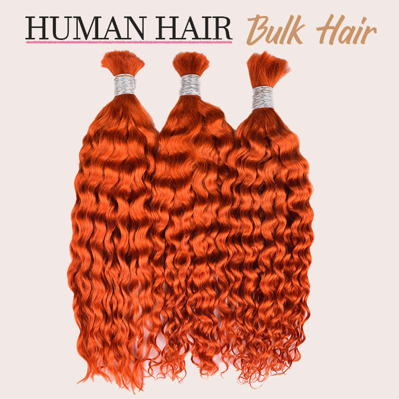 #350 Deep Wave Boho Braids No Weft Bulk Hair for Human Hair RXHAIR