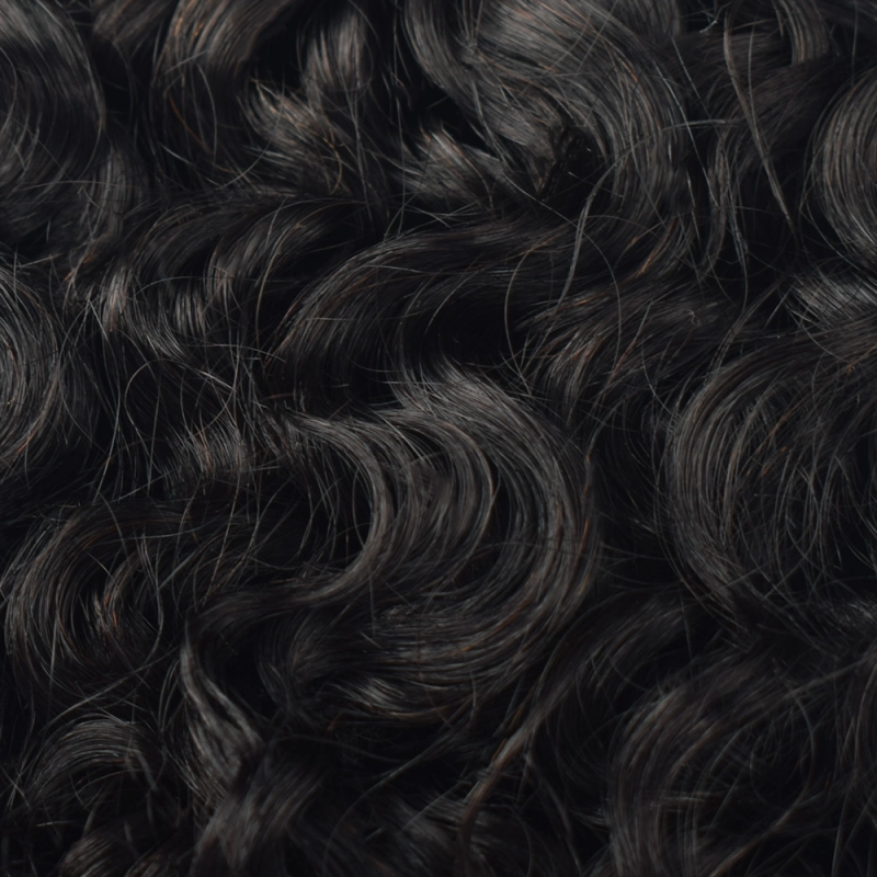 #1B Natural Black Boho Braids Burnese Curly No Weft Bulk Hair for Human Hair RXHAIR