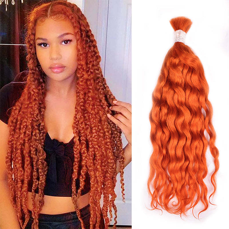 #350 Deep Wave Boho Braids No Weft Bulk Hair for Human Hair RXHAIR