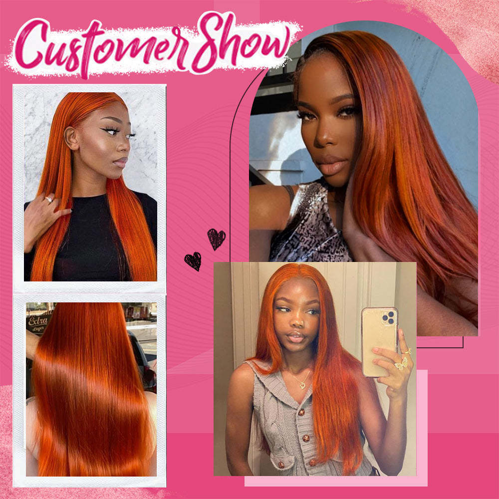 #350 Straight HD Lace Front Wigs Human Hair 200% Density Transparent Lace Frontal Wigs Pre Plucked With Baby Hair RXHAIR