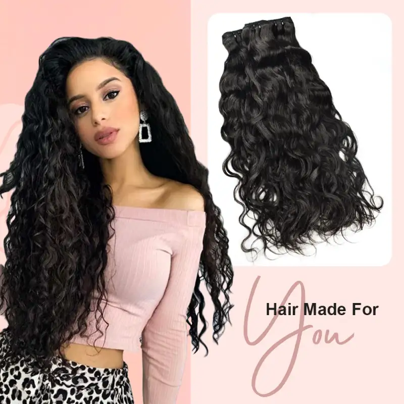 #1 Water Wave Human Hair Bundles Brazilian Virgin Hair Bundles Weave Hair RXHAIR