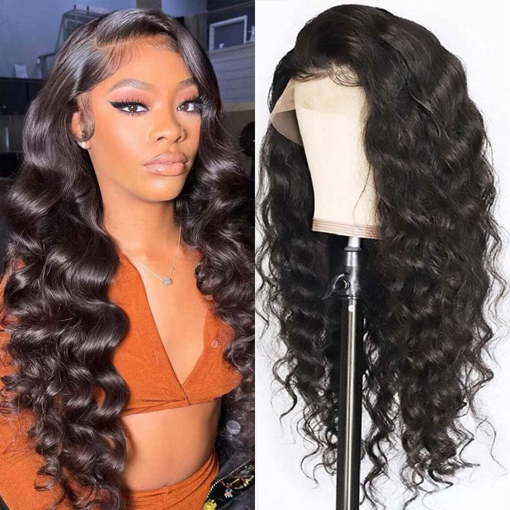 #1 Loose Wave HD Lace Front Wigs Human Hair 200% Density Transparent Lace Frontal Wigs Pre Plucked With Baby Hair RXHAIR