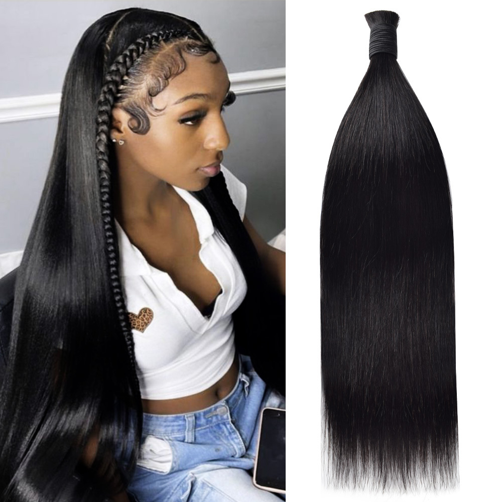 #1 Boho Braids Straight No Weft Bulk Hair for Human Hair RXHAIR