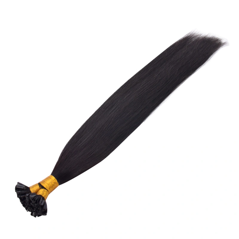 Straight U Tip Hair Extensions Real Human Hair 100g Natural Black Utip Hair Extensions Human Hair For Women