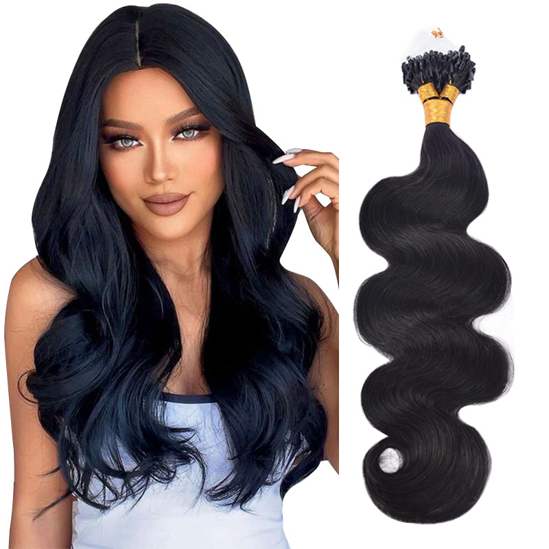 Body Wave Mirco Ring Hair Extension Real Human Hair Microlink Micro Link Bead Hair Extensions For Black Women