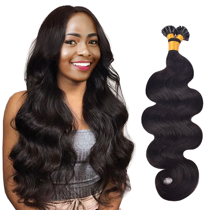 Body Wave U Tip Hair Extensions Real Human Hair 100g Natural Black Utip Hair Extensions Human Hair For Women