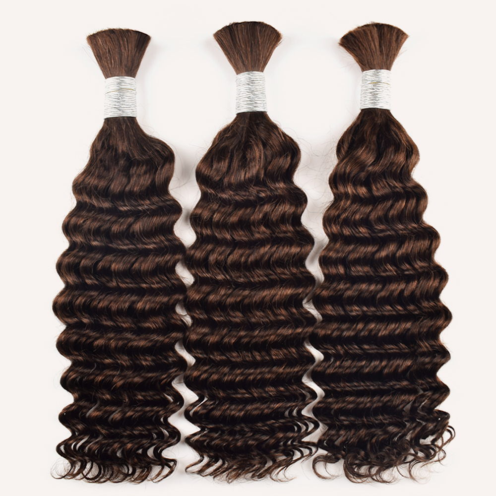 #3 Deep Wave Boho Braids No Weft Bulk Hair for Human Hair RXHAIR