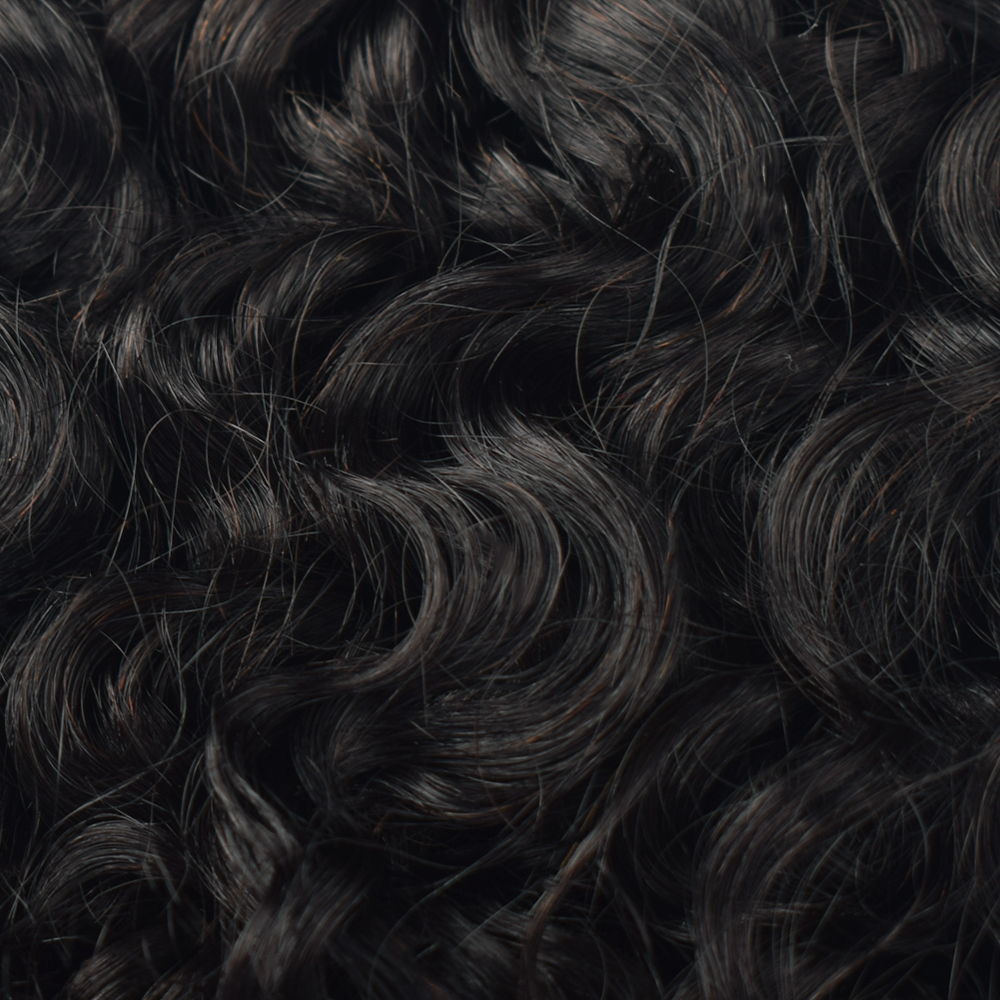 #1B Natural Black Boho Braids Burnese Curly No Weft Bulk Hair for Human Hair RXHAIR