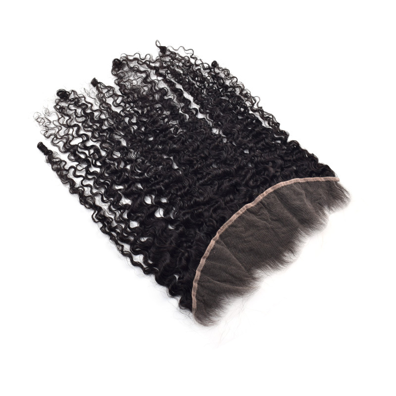RXHAIR Burnese Curly #1B HD Lace Closure Transparnet Lace Human Hair