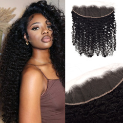 RXHAIR Burmese Curly #1B HD Lace Closure Transparnet Lace Human Hair
