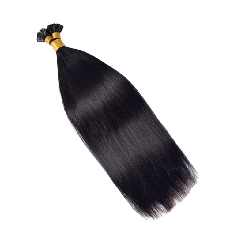 Straight V Tip Hair Extensions Real Human Hair 100g Natural Black Vtip Hair Extensions Human Hair For Women