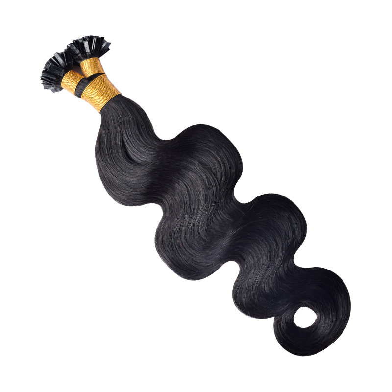 Body Wave V Tip Hair Extensions Real Human Hair 100g Natural Black Vtip Hair Extensions Human Hair For Women