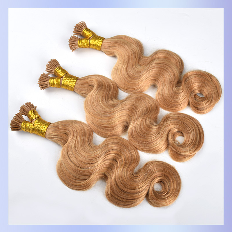 Body Wave I Tip Hair Extensions Human Hair Natural Black Itips Hair Extension For Black Women 100% Real Human Hair 100g