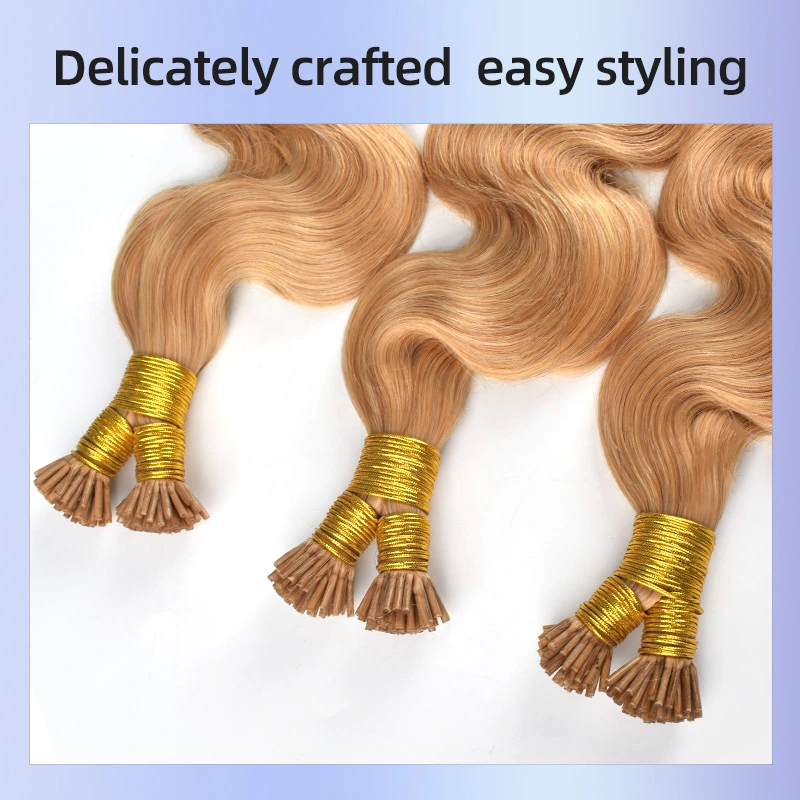 Body Wave I Tip Hair Extensions Human Hair Natural Black Itips Hair Extension For Black Women 100% Real Human Hair 100g