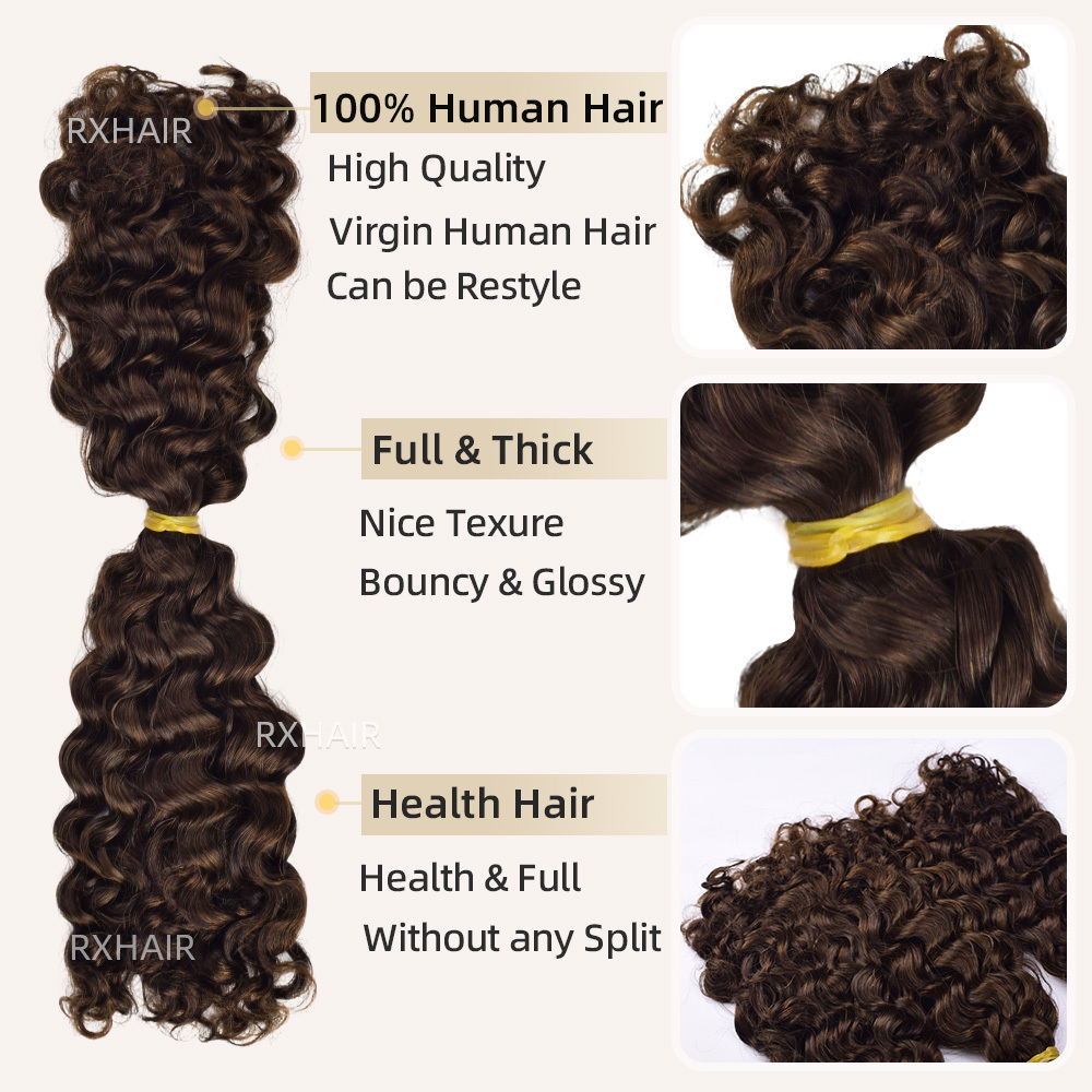 SDD boho braid hair super double drawn 3C4A  Burmese Curly  100% Virgin Human Hair Raw Hair