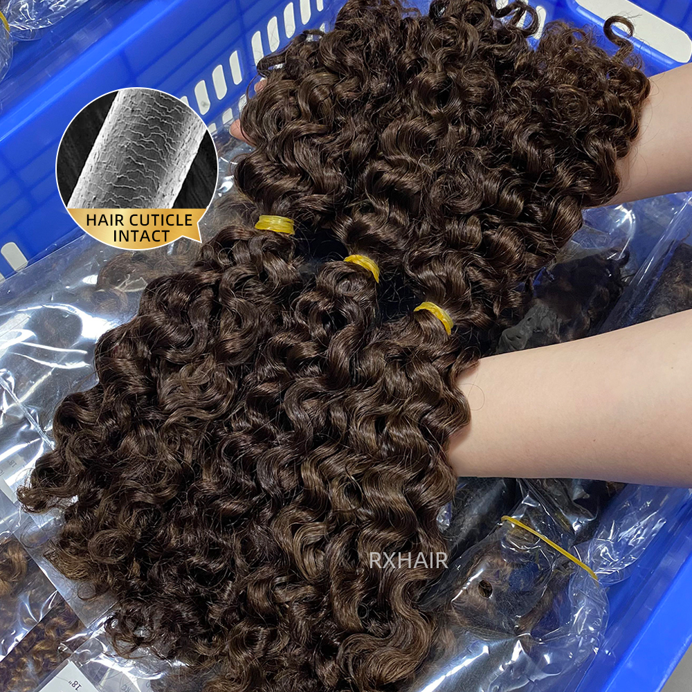 SDD boho braid hair super double drawn 3C4A  Burmese Curly  100% Virgin Human Hair Raw Hair