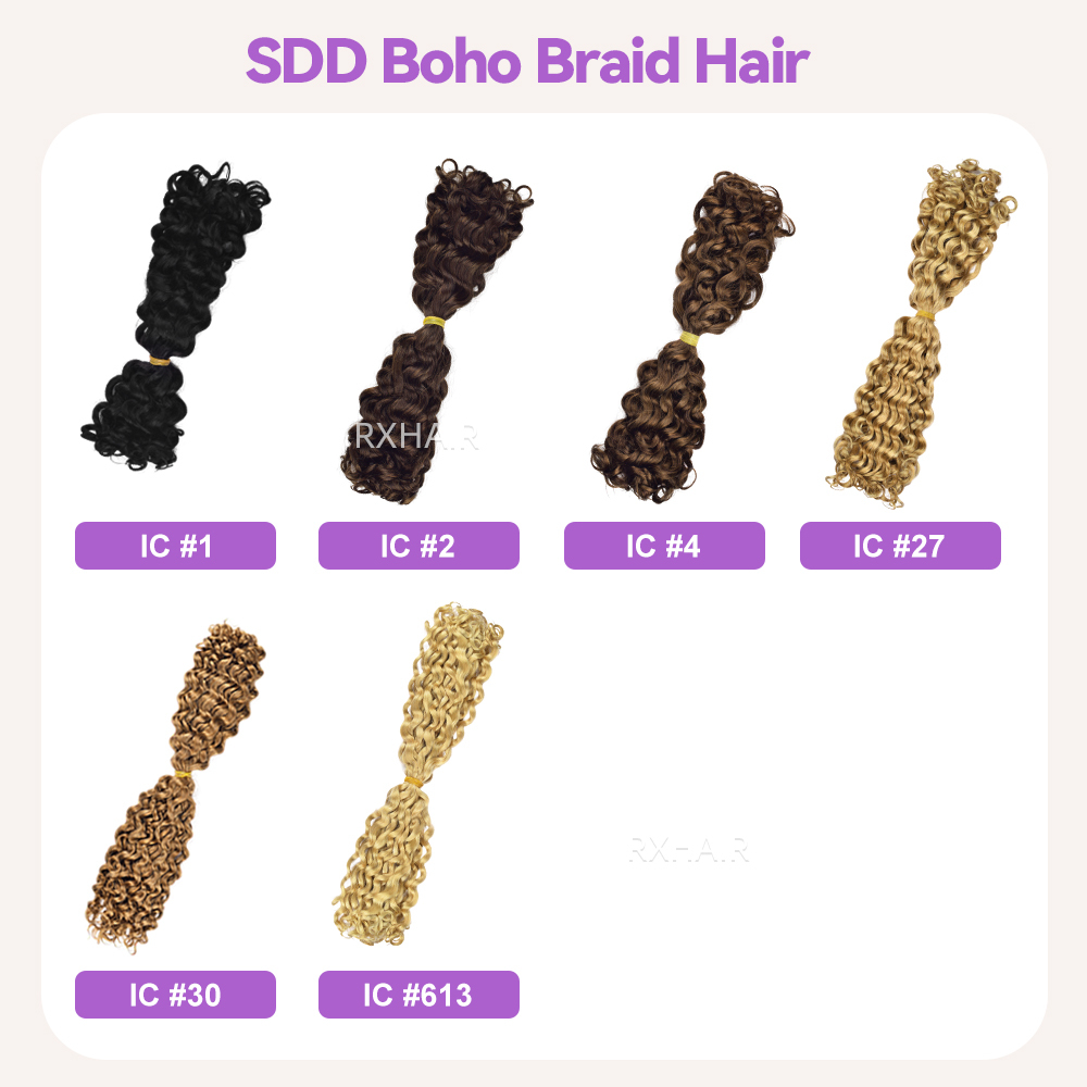 SDD Italian Curly  Boho Braid Hair 100% Virgin Raw Human Hair | Tangle-Free
