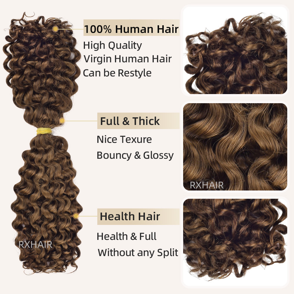 Super Double Drawn Deep Curly Boho Braid | 100% Virgin Raw Human Hair for Voluminous & Tangle-Free Styles