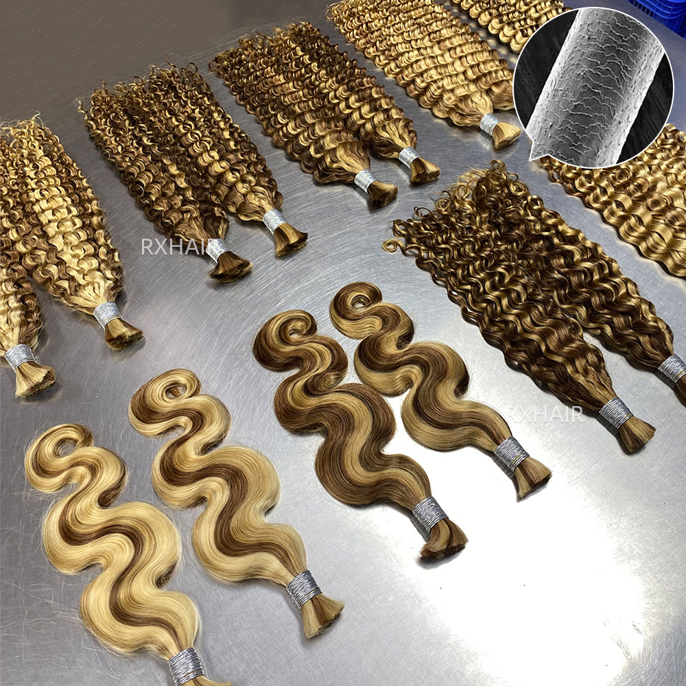 Mix 3 Color Body wave Hair | Boho Braid Human Hair Bulk Pack 100% human hair