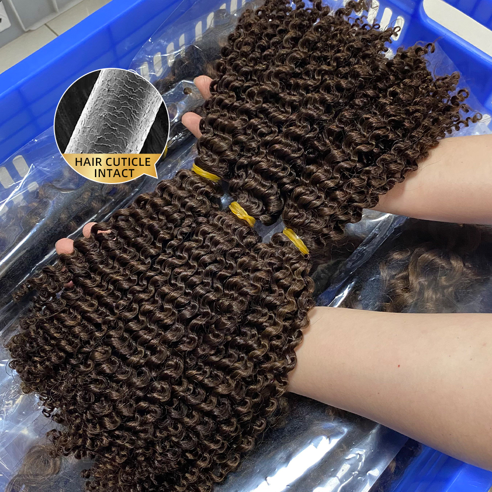 Super Double Drawn Kinky Curly Hair 100% Virgin Human Hair | SDD Tight Coily 3B/3C Texture | Tangle-Free
