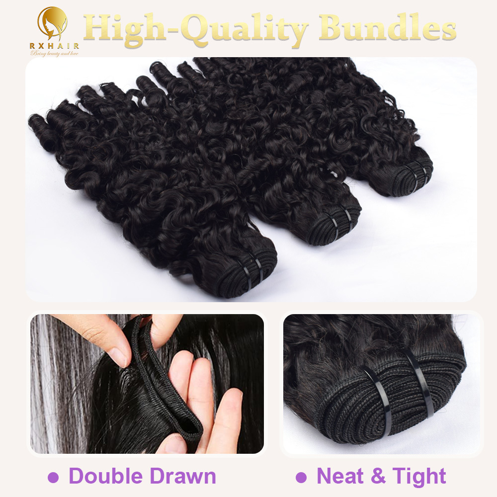 France Curly Bundle #1B | 100% Virgin Human Hair | Superior European Texture & Tangle-Free