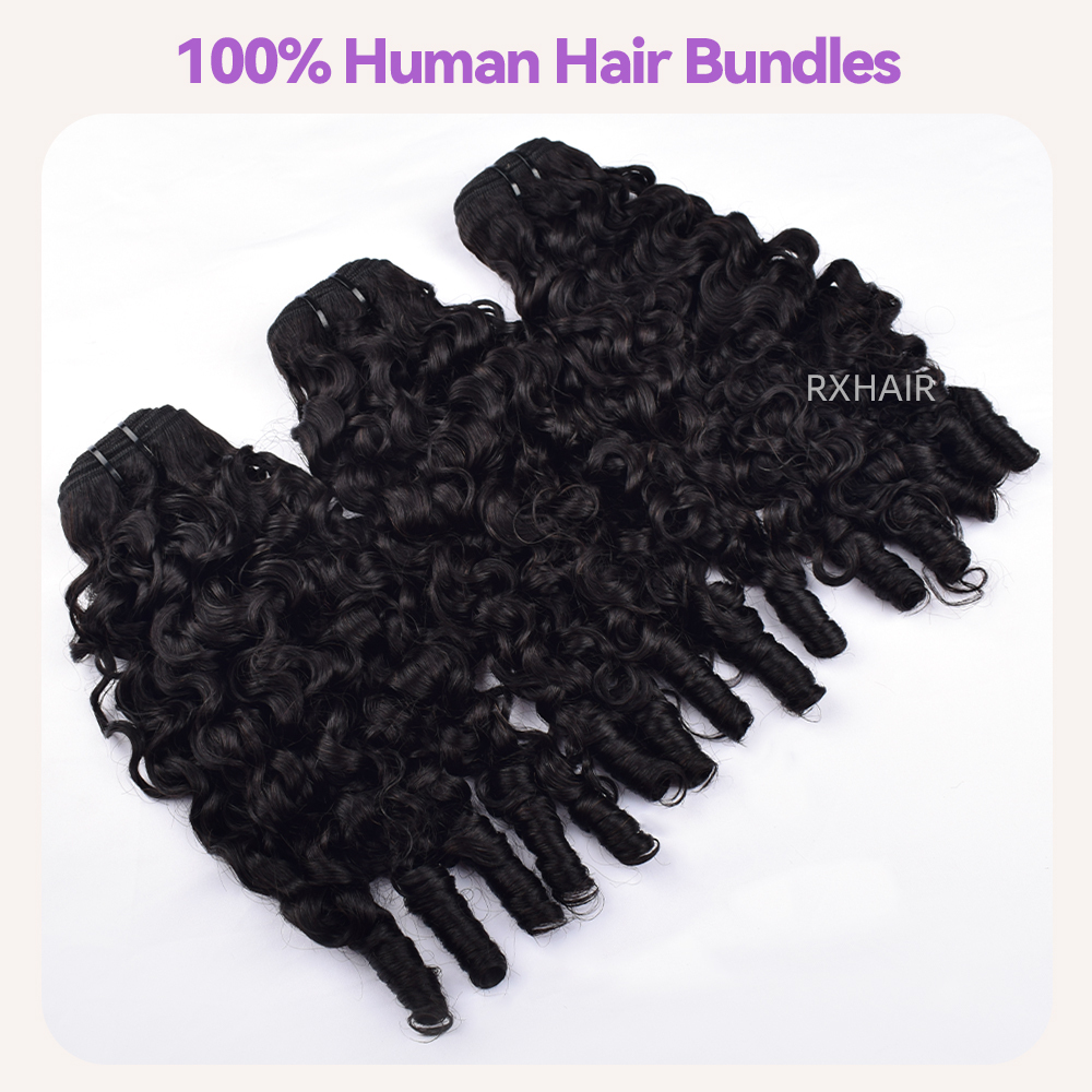 France Curly Bundle #1B | 100% Virgin Human Hair | Superior European Texture & Tangle-Free