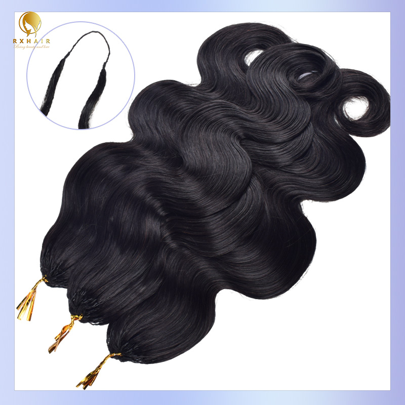 Crochet Braids Human hair crochet hair extensions #1b Body wave Pre Looped RXHAIR