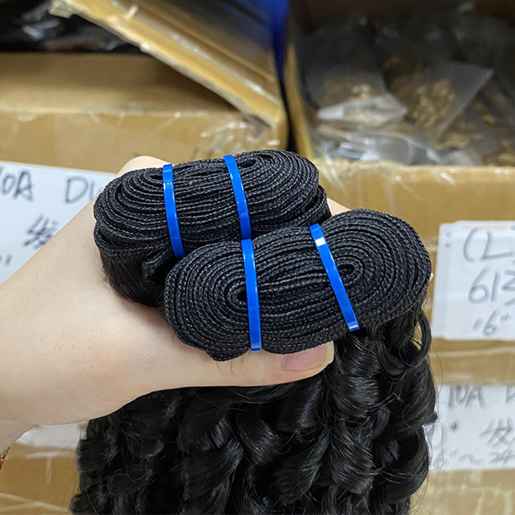 Pixie Curly Bundles #1B   100% Virgin Human Hair   Tight Springy Coils & Tangle-Free RXHAIR