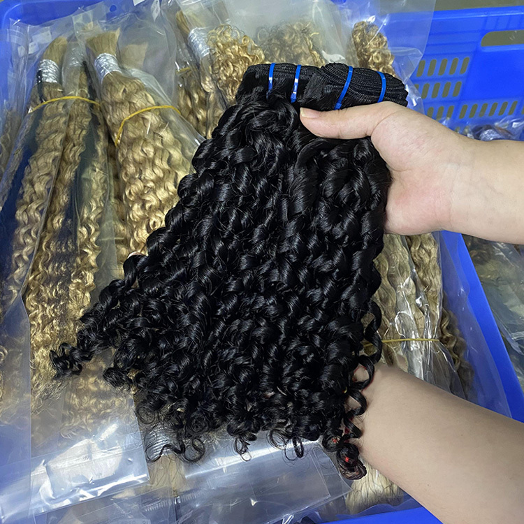 Pixie Curly Bundles #1B   100% Virgin Human Hair   Tight Springy Coils & Tangle-Free RXHAIR
