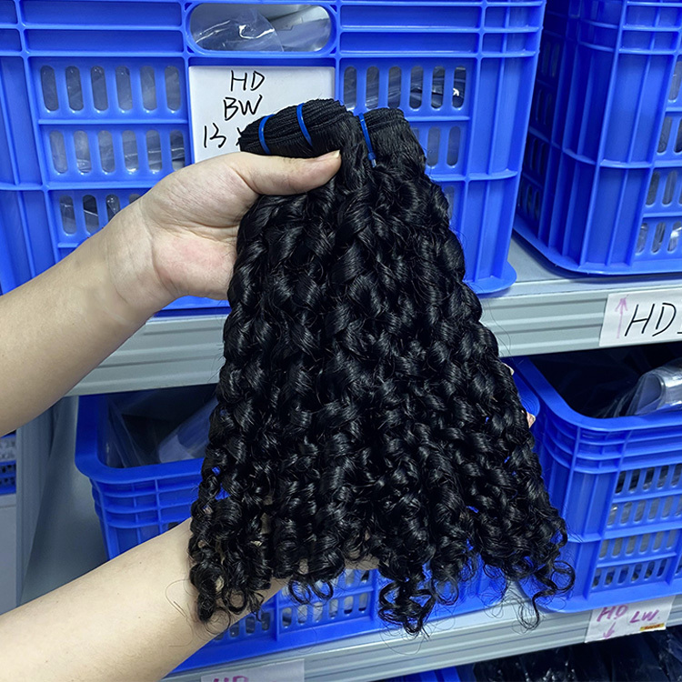 Pixie Curly Bundles #1B   100% Virgin Human Hair   Tight Springy Coils & Tangle-Free RXHAIR