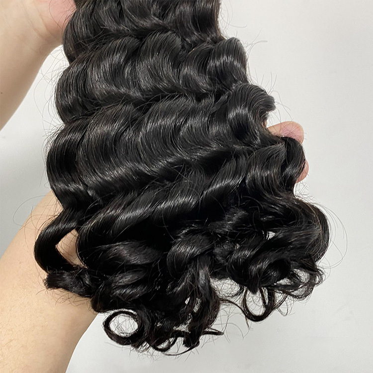 #1B Natural Black Boho Braids Loose Deep Wave No Weft Bulk Hair for Human Hair RXHAIR