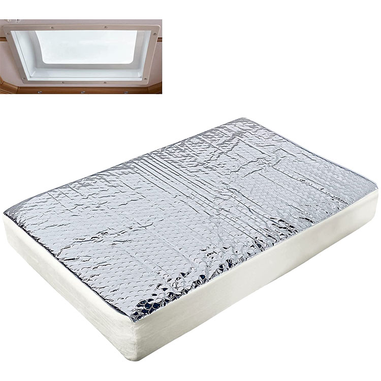 Threewen RV Vent Insulator 14"*22"*3" RV Skylight Insulator with reflective aluminum high quality RV Vent Pillow