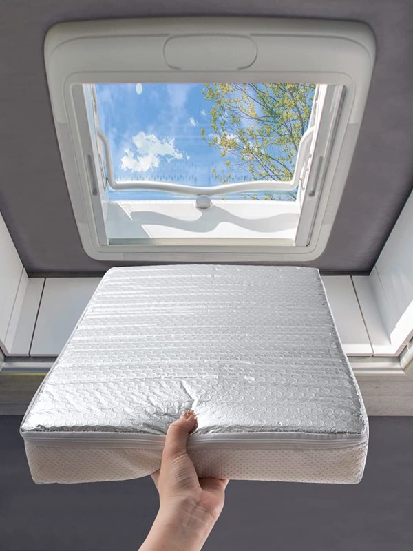 Threewen RV Vent Insulator 14"*22"*3" RV Skylight Insulator with reflective aluminum high quality RV Vent Pillow