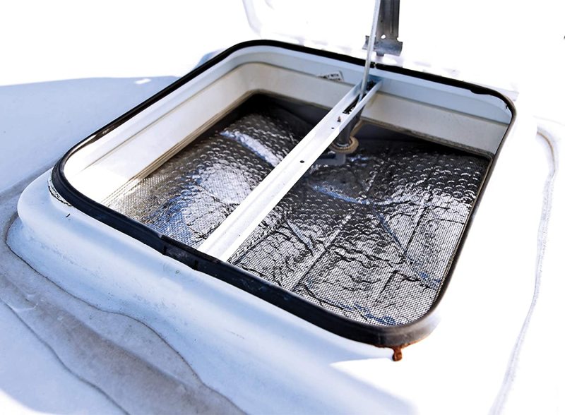 Trailer RV Vent Insulators 14"x14"x3" RV Vent Pillow RV Skylight Insulators with velcro for inside Trailer