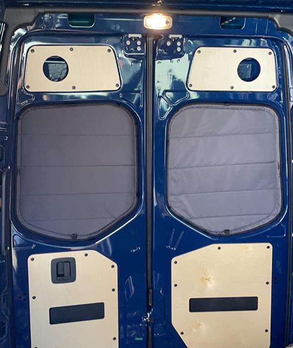 Sprinter Van VS30 Insulated Blackout Rear Door Covers Magnet Insulated Driver Rear Door Window Cover