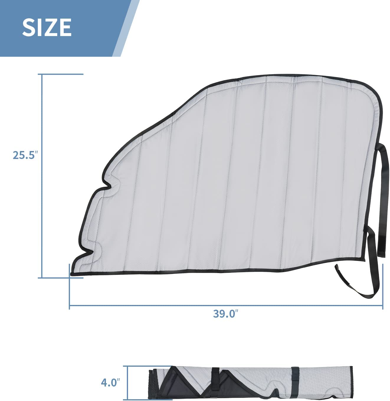 Sprinter 2007-2023 Front Door Window Covers Gray Color Van Front window Covers Driver front door Window Curtain