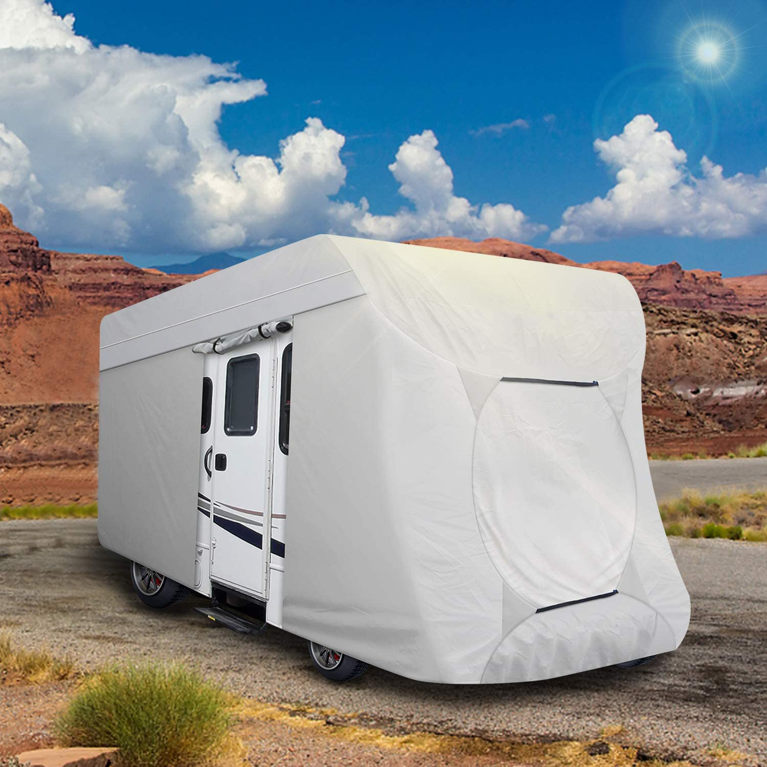 High Quality Non-Woven Fabric RV Cover Waterproof Class C Motorhome Cover