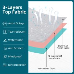 High Quality Non-Woven Fabric RV Cover Waterproof Class C Motorhome Cover