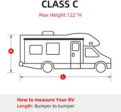 High Quality Non-Woven Fabric RV Cover Waterproof Class C Motorhome Cover