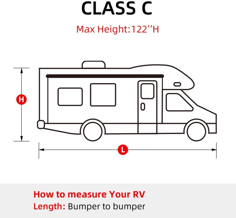 High Quality Non-Woven Fabric RV Cover Waterproof Class C Motorhome Cover