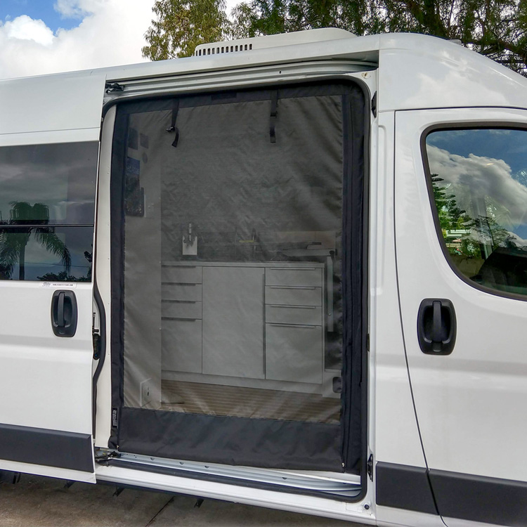 Upgrade Blackout Sprinter 2019-2023 Van window covers with flying screens