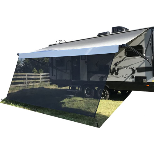 Threewen RV Awning Sun Shade Screen PVC mesh Camper Awning Shade Screen UV Blocker RV Awning Sunshade Screen