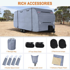 Heavy Duty Waterproof Trailer Cover Custom Size China Factory Support Motorhome Cover Oxford RV Covers