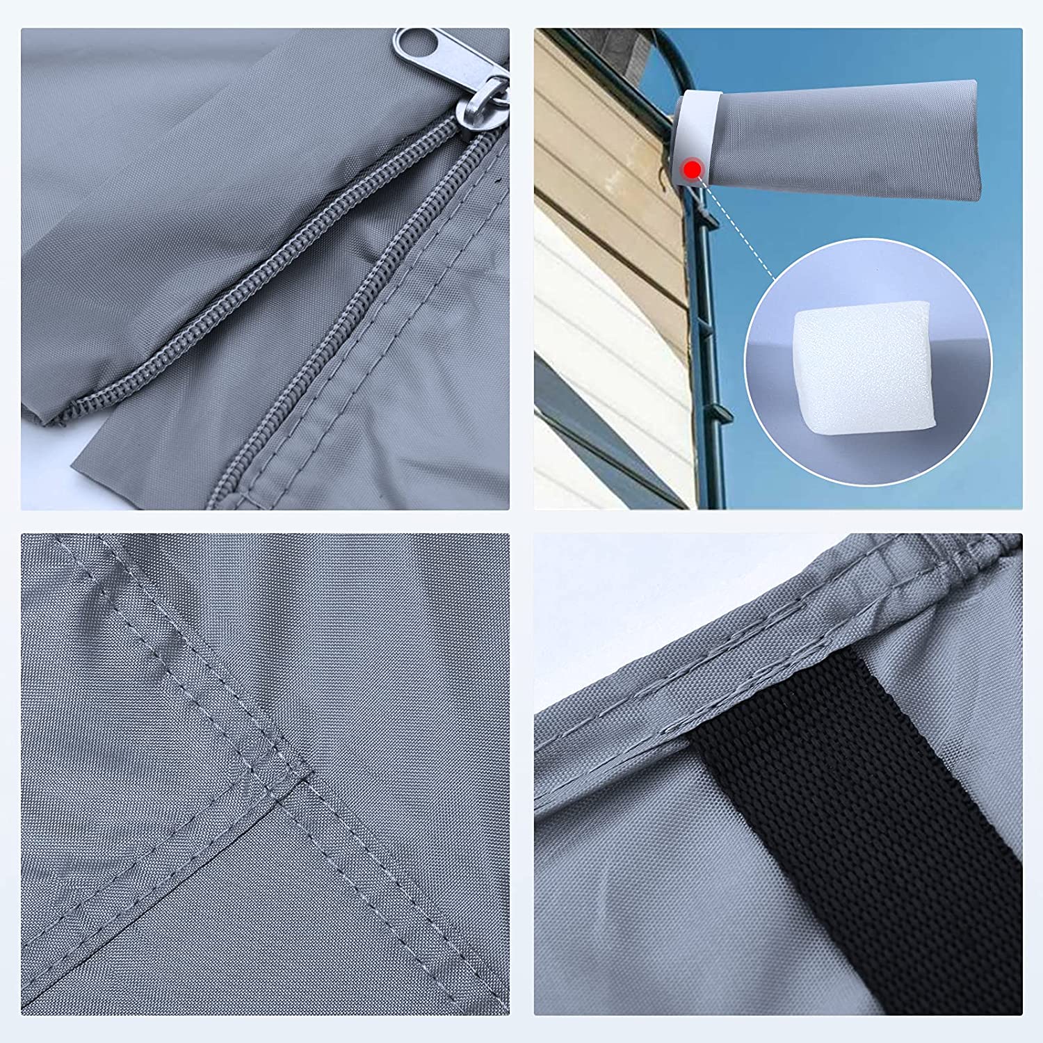 Heavy Duty Waterproof Trailer Cover Custom Size China Factory Support Motorhome Cover Oxford RV Covers