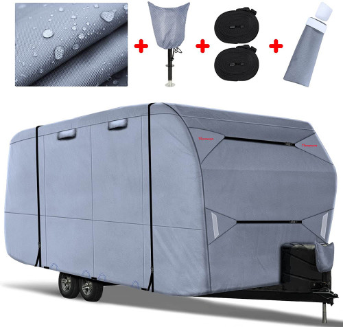 Heavy Duty Waterproof Trailer Cover Custom Size China Factory Support Motorhome Cover Oxford RV Covers