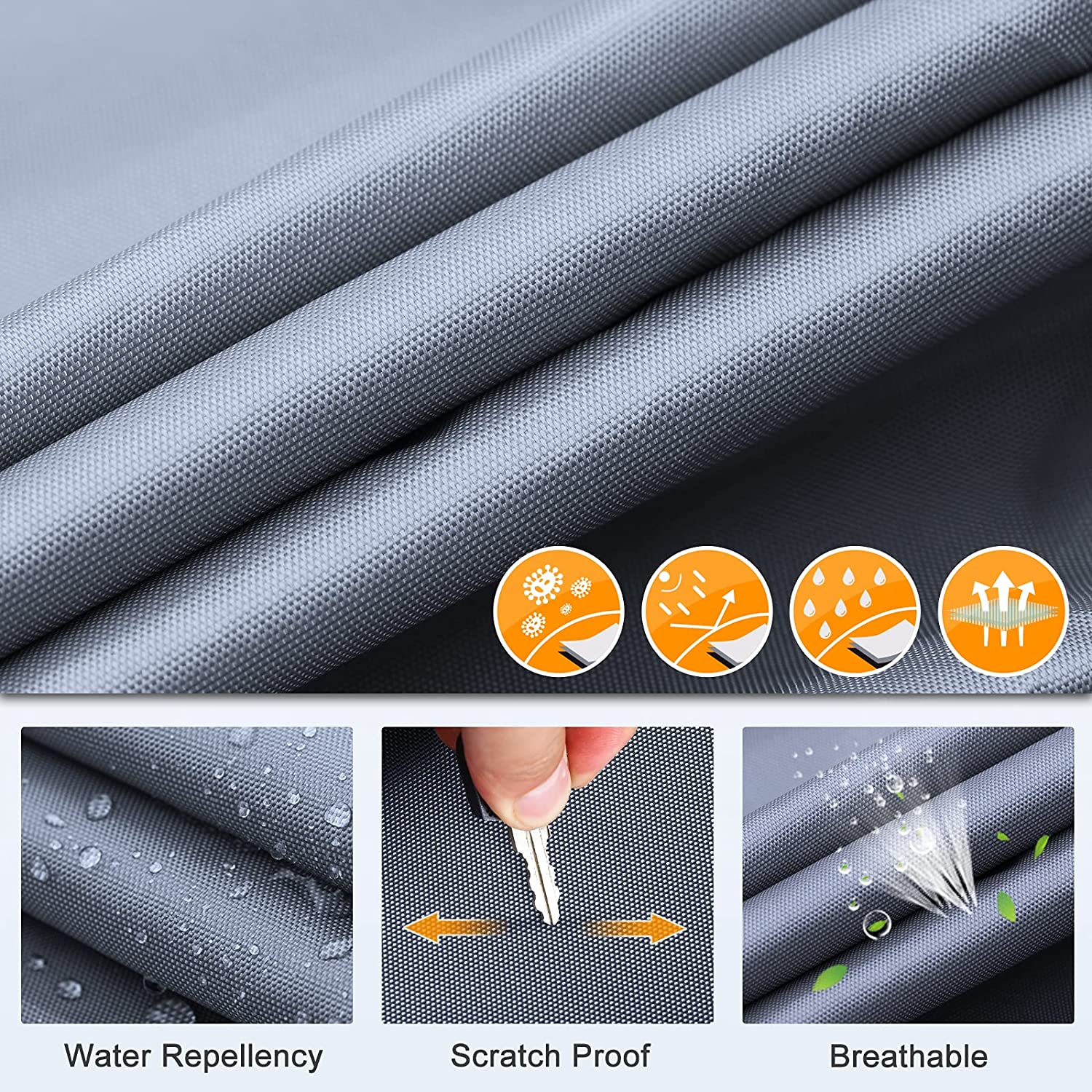 Heavy Duty Waterproof Trailer Cover Custom Size China Factory Support Motorhome Cover Oxford RV Covers